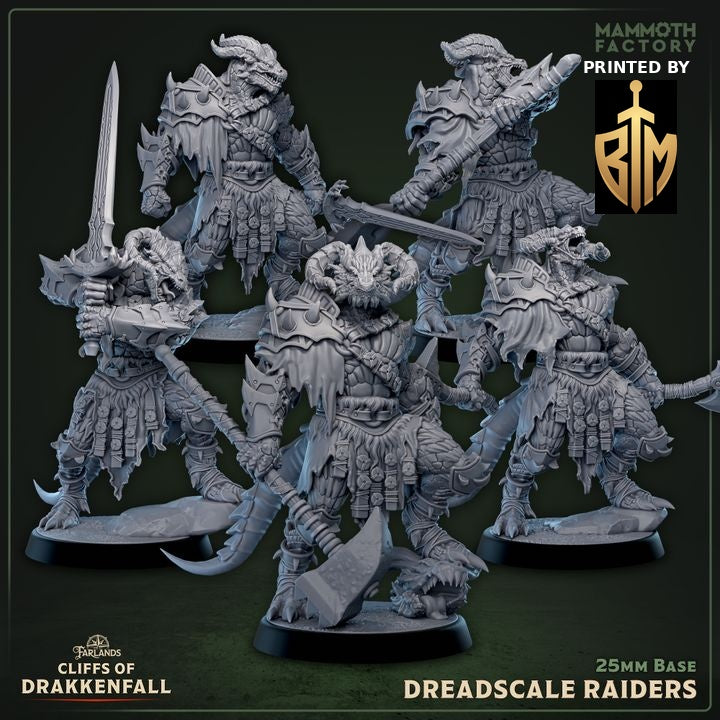 Dreadscale Raiders Farlands miniatures printed by Beyond the Mini