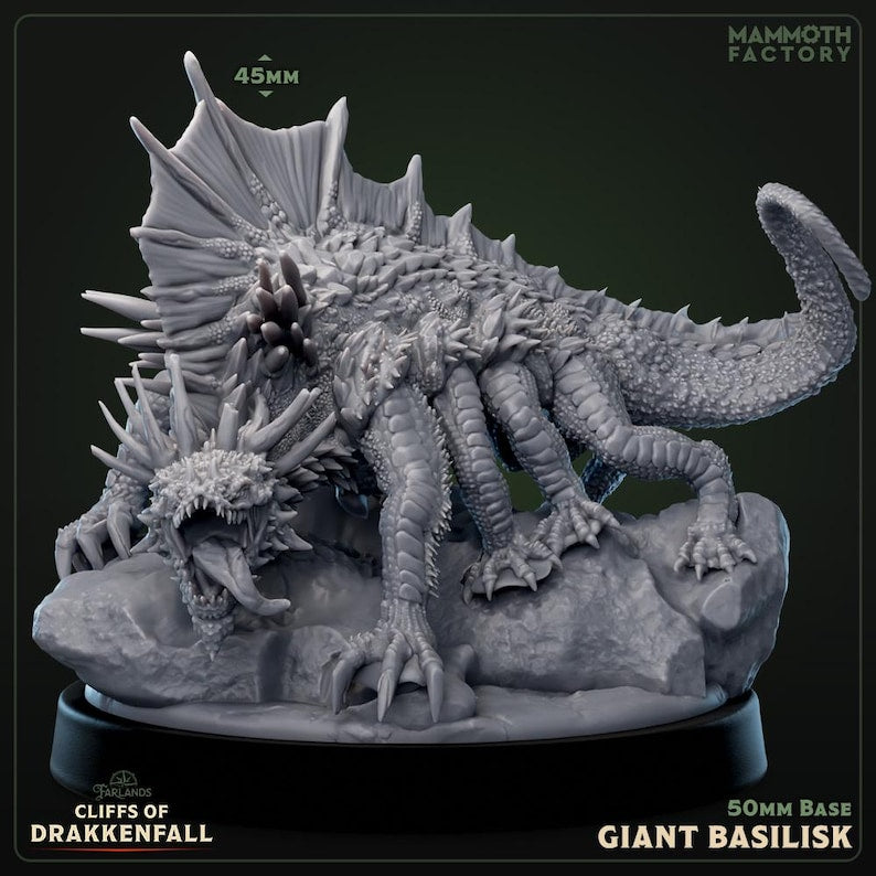 Giant Basilisk from Cliffs of Drakkenfall by Mammoth Factory Games