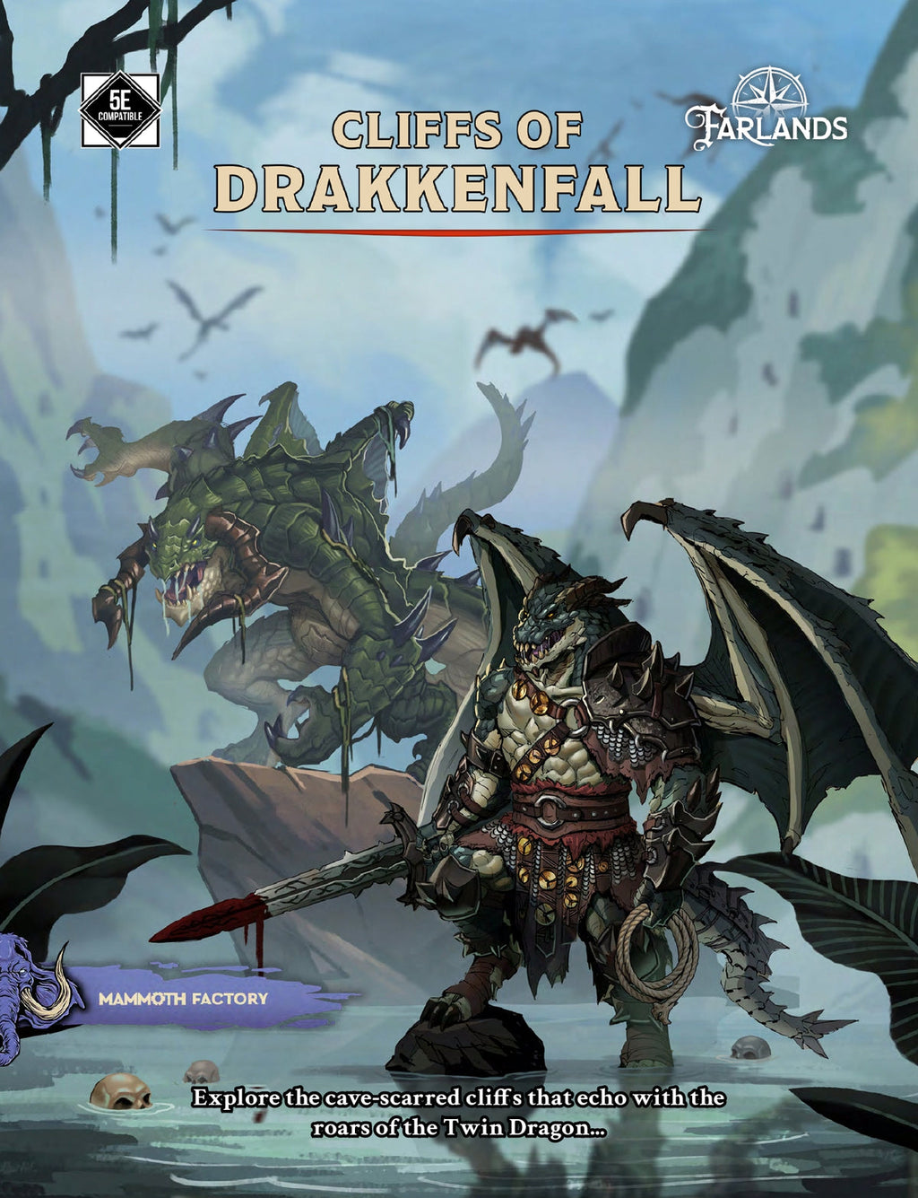 Mammoth Factory Games Farlands Cliffs of Drakkenfall collection artwork