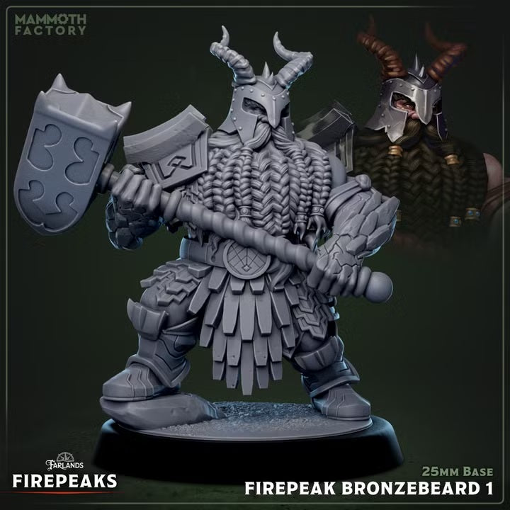Firepeak Bronzebeards — The Firepeaks — Mammoth Factory Games