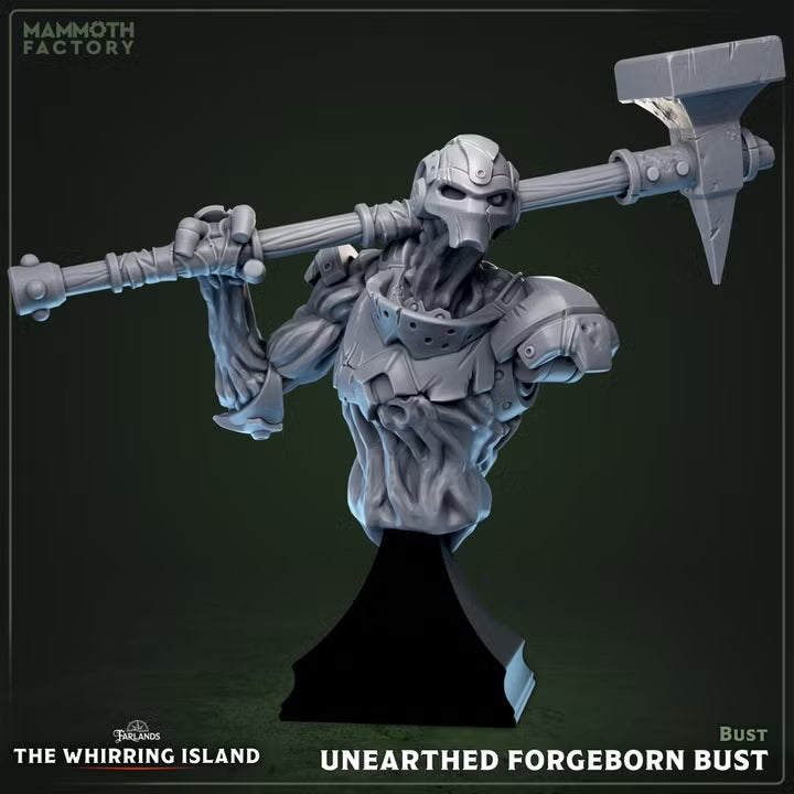 Unearthed Forgeborn Bust — The Whirring Island — Mammoth Factory Games