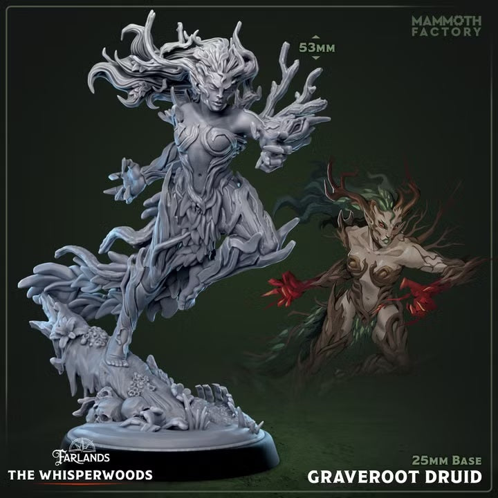 Graveroot Druid — The Whisperwood — Mammoth Factory Games