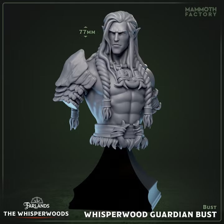 Whisperwood Warden Bust — The Whisperwood — Mammoth Factory Games