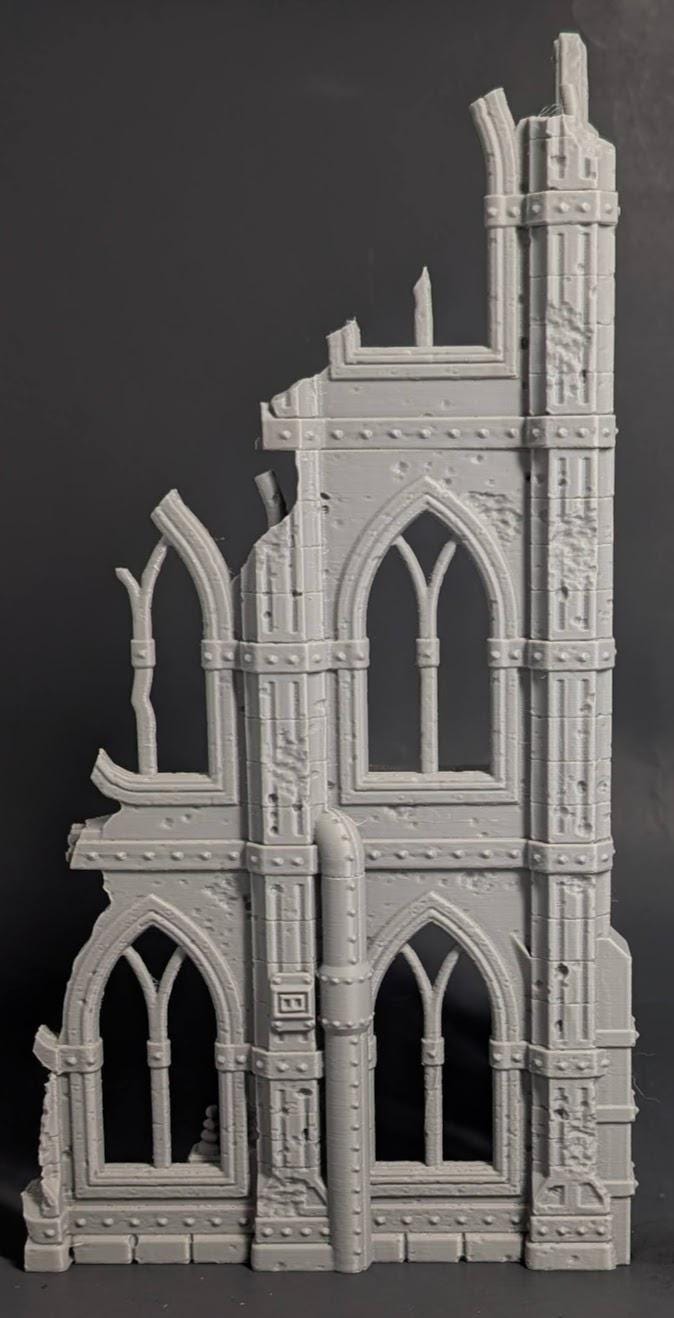 Gothic Ruin Terrain – 28mm Fantasy Ruined Building for DnD, Pathfinder & Tabletop Wargaming