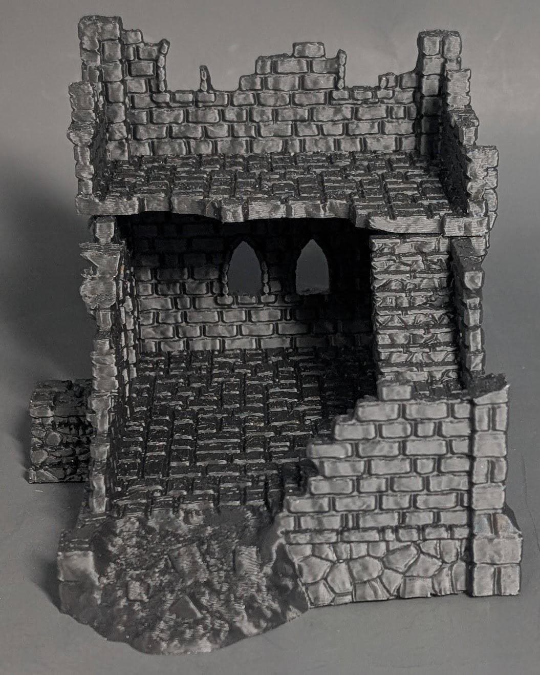 Ruined Medieval Building Terrain – 28mm Fantasy Wargaming & DnD Scenery