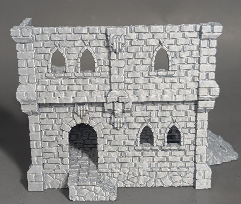 Ruined Medieval Building Terrain – 28mm Fantasy Wargaming & DnD Scenery