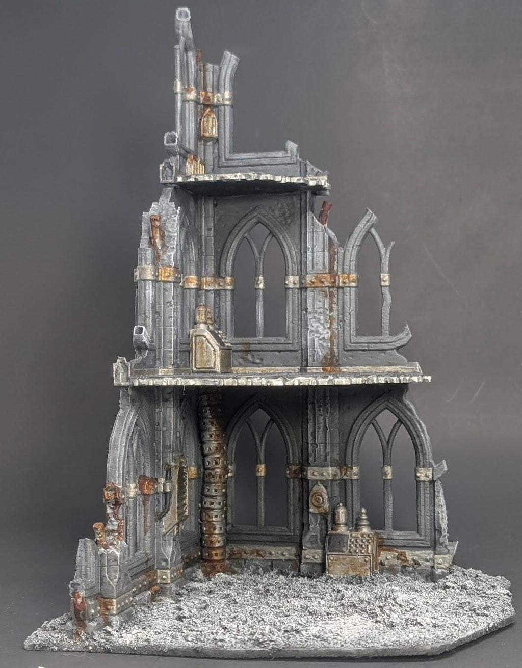 Hand-Painted Gothic Ruin Terrain – 28mm 32mm Scale Wargaming Scenery