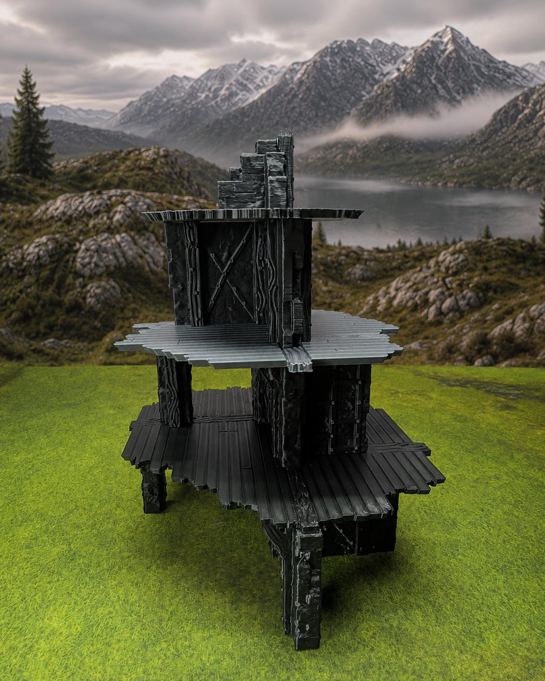 29-Piece Fantasy Ruins Terrain Set | 28mm Modular Wargaming Scenery | Arcanverde Skirmish Set