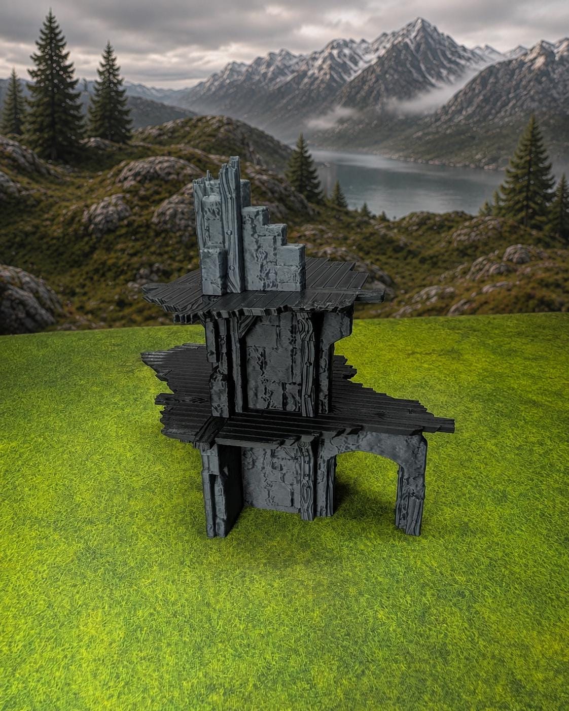 29-Piece Fantasy Ruins Terrain Set | 28mm Modular Wargaming Scenery | Arcanverde Skirmish Set