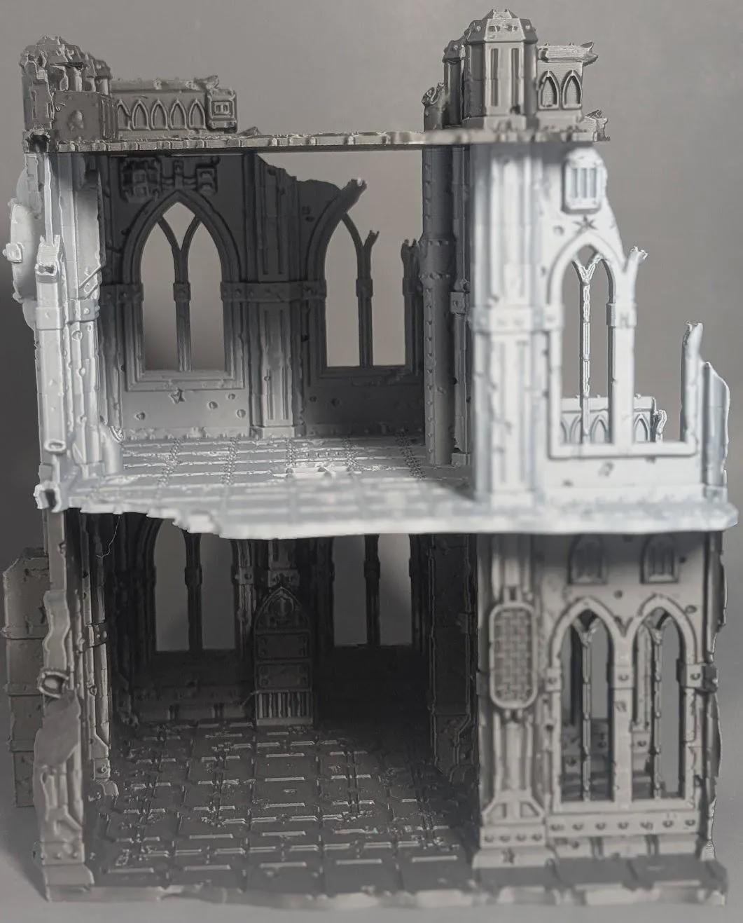 Gothic Ruin Terrain – 28mm Fantasy Ruined Building for DnD, Pathfinder & Tabletop Wargaming