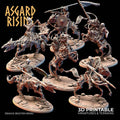Draugr Skeleton Rider Miniature | Undead Cavalry | 32mm Resin Mounted Warrior | Fantasy RPG Wargaming