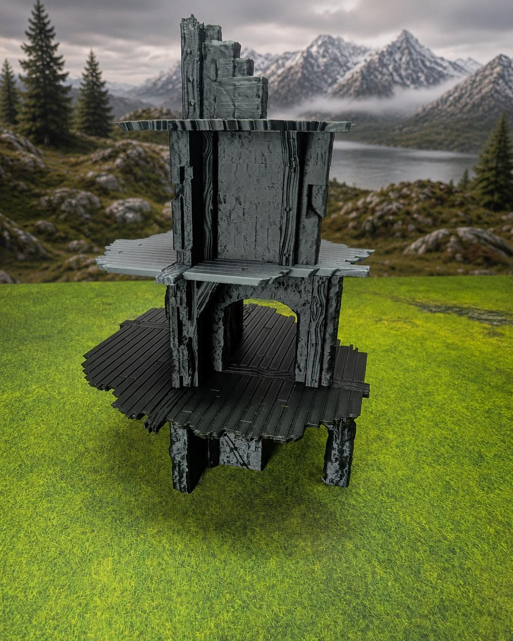 29-Piece Fantasy Ruins Terrain Set | 28mm Modular Wargaming Scenery | Arcanverde Skirmish Set