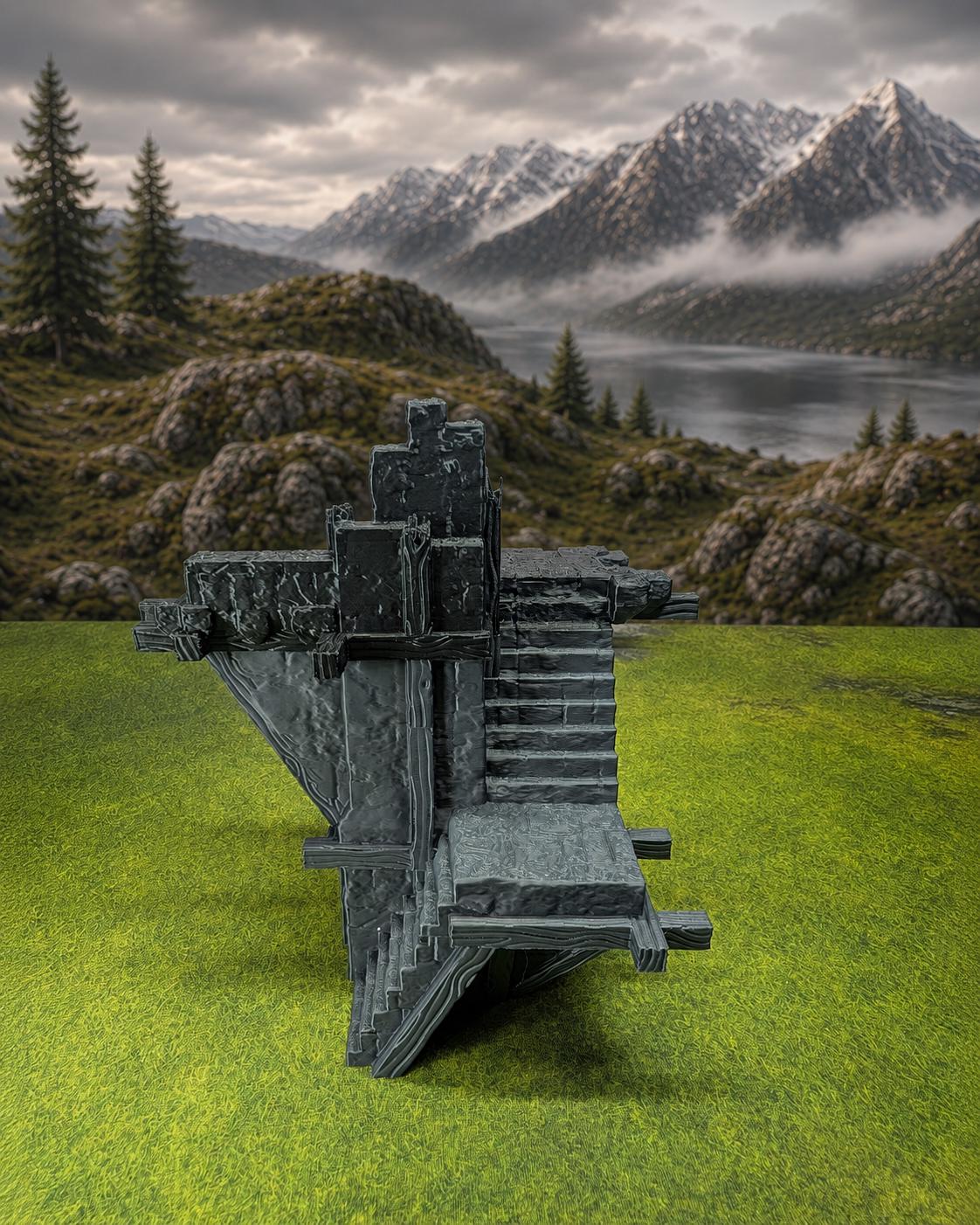 29-Piece Fantasy Ruins Terrain Set | 28mm Modular Wargaming Scenery | Arcanverde Skirmish Set
