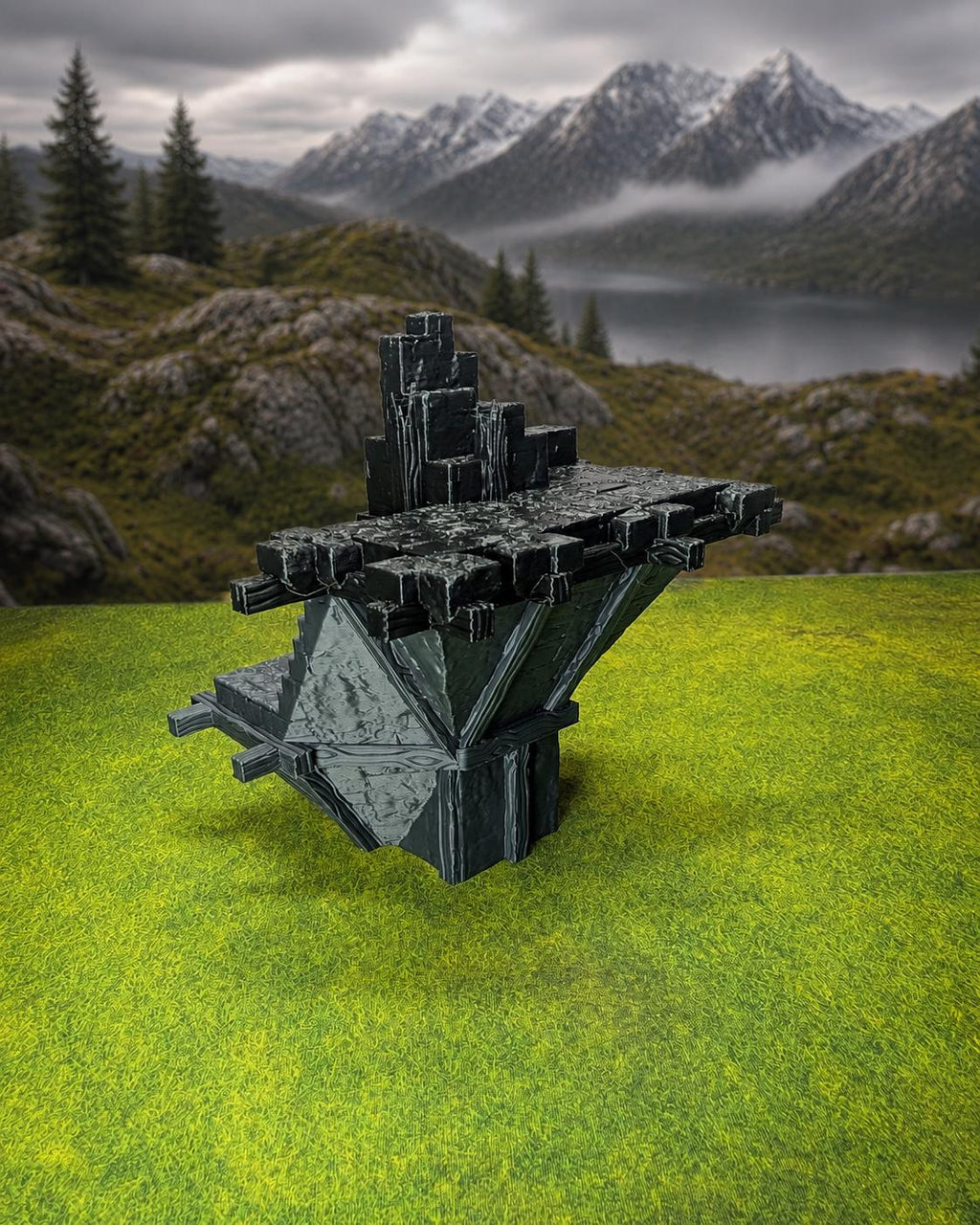 29-Piece Fantasy Ruins Terrain Set | 28mm Modular Wargaming Scenery | Arcanverde Skirmish Set