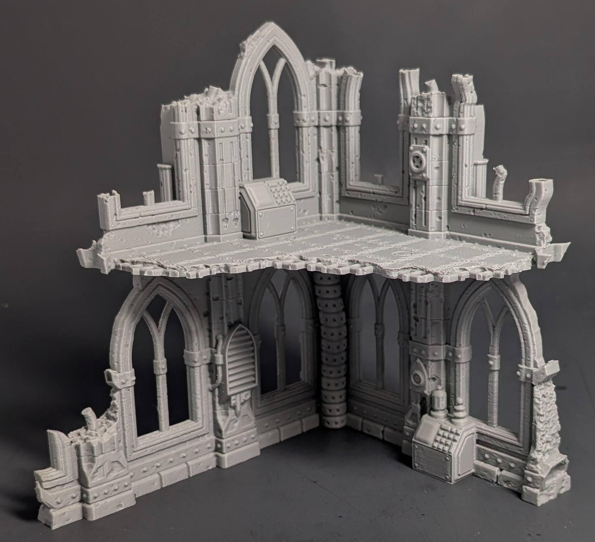 Gothic Ruin Terrain – 28mm Fantasy Ruined Building for DnD, Pathfinder & Tabletop Wargaming