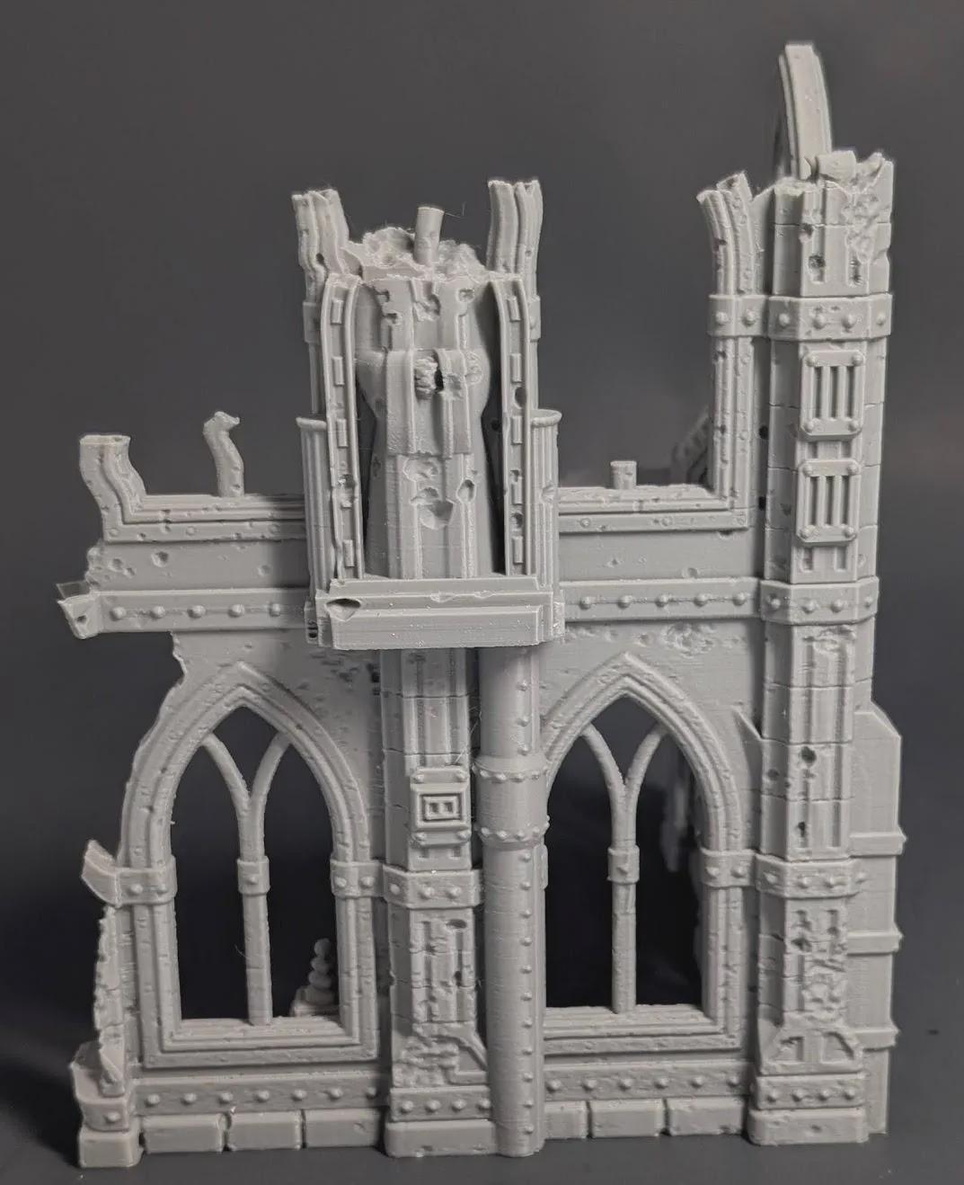Gothic Ruin Terrain – 28mm Fantasy Ruined Building for DnD, Pathfinder & Tabletop Wargaming