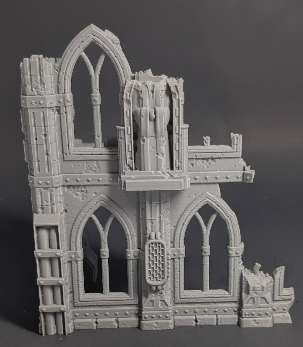 Gothic Ruin Terrain – 28mm Fantasy Ruined Building for DnD, Pathfinder & Tabletop Wargaming