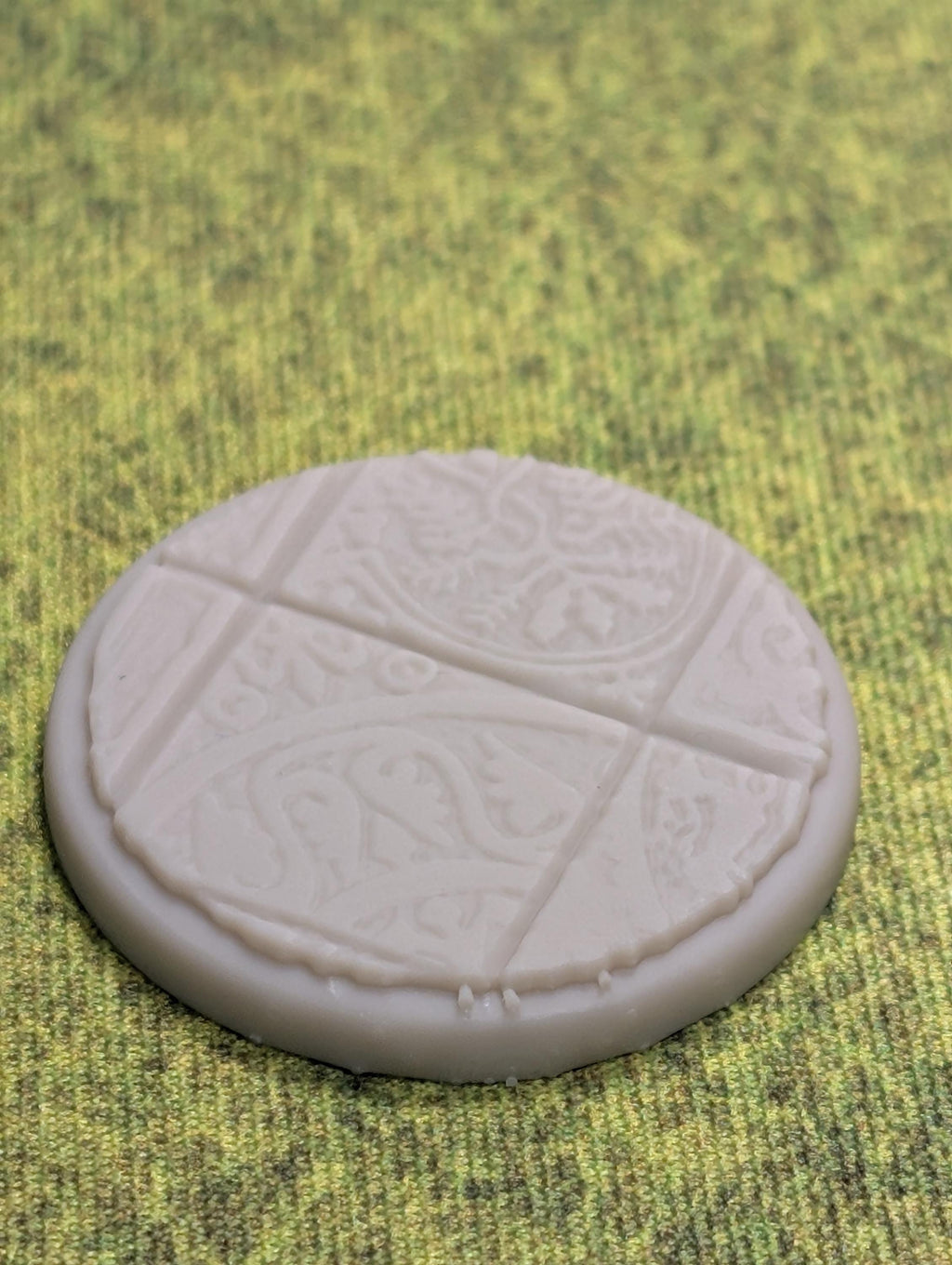 Asgard Rising Miniature Bases | Ornate Carved Tile Patterns (Unpainted Resin)