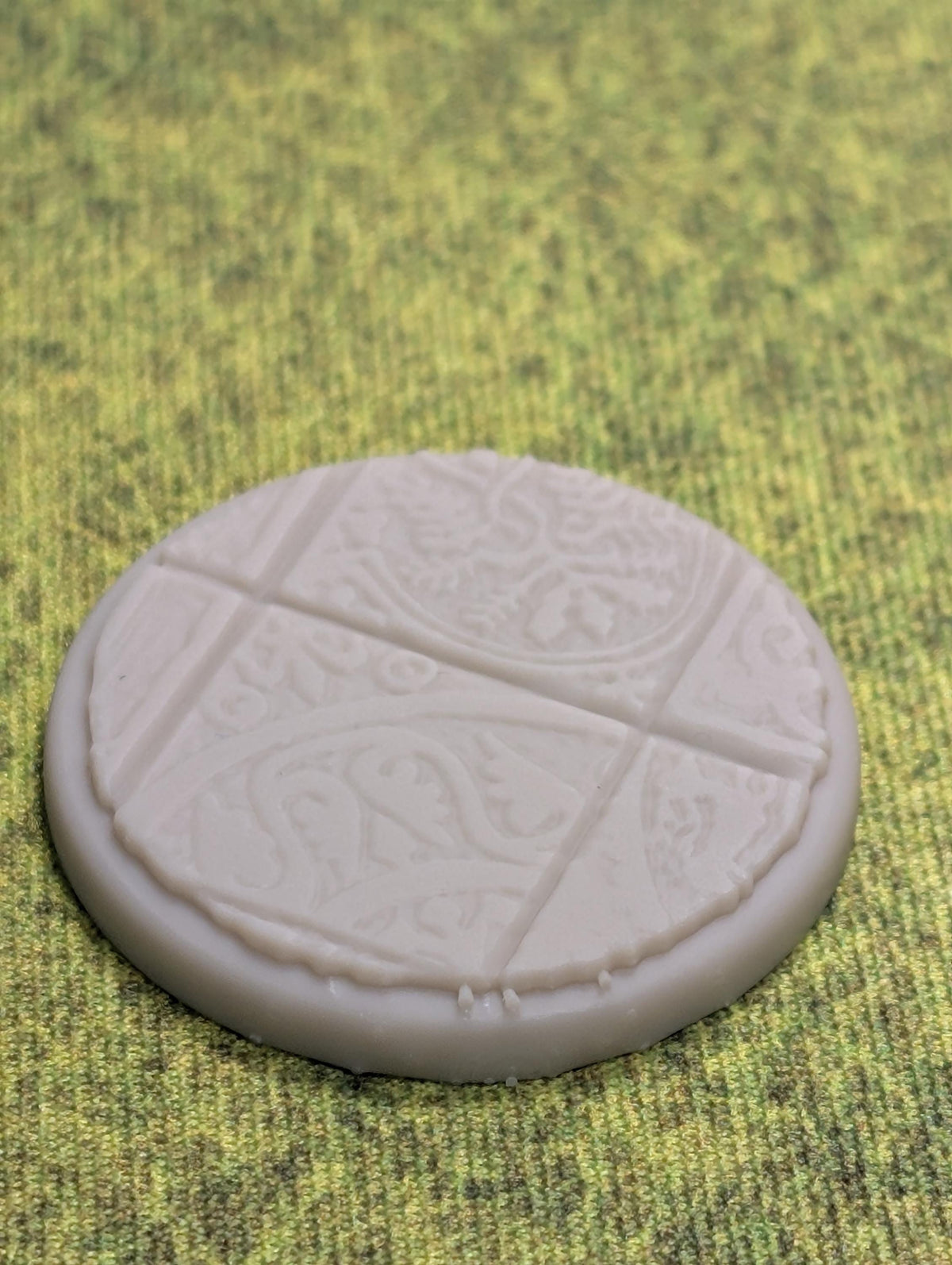 Asgard Rising Miniature Bases | Ornate Carved Tile Patterns (Unpainted Resin)