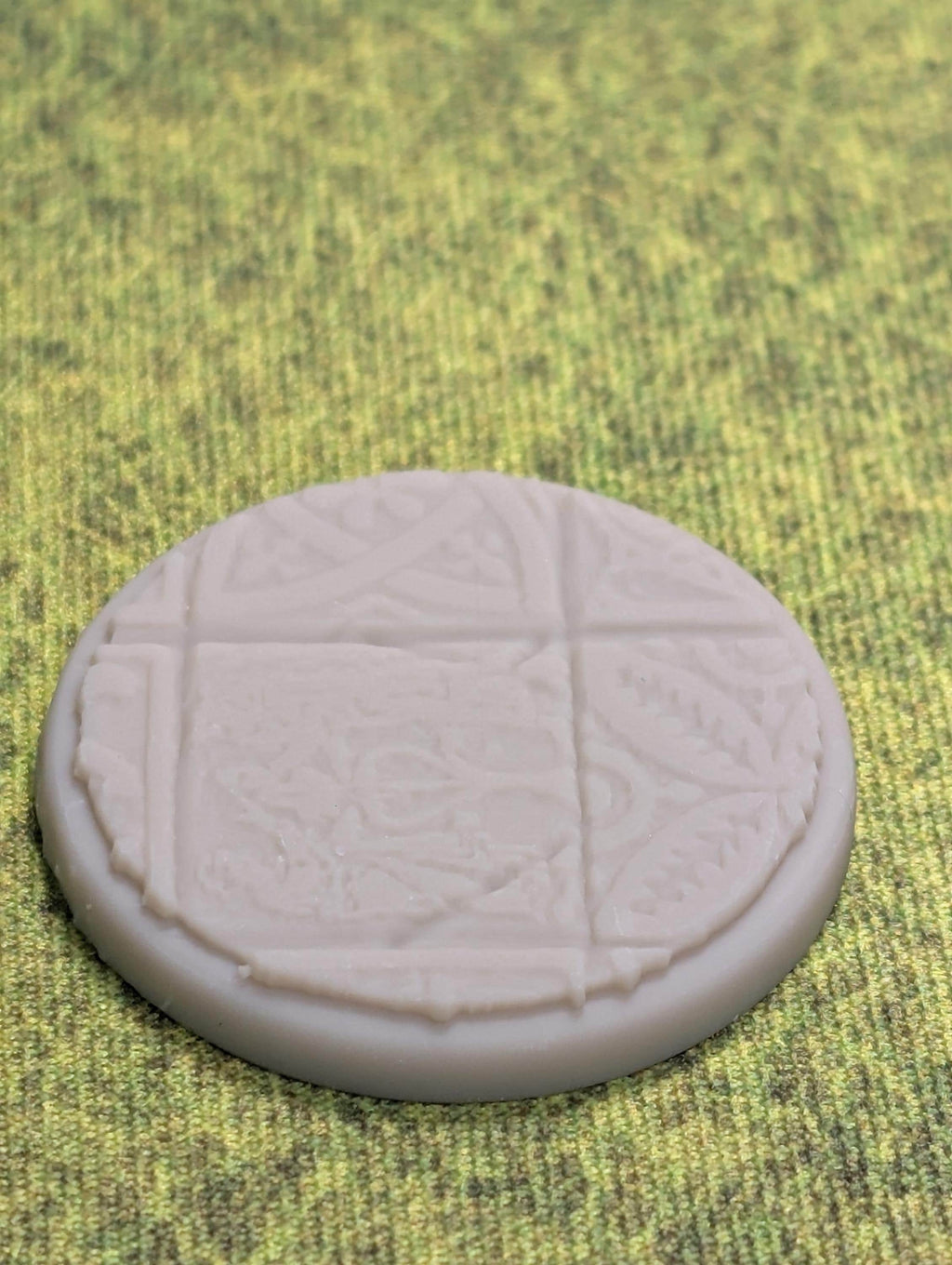 Asgard Rising Miniature Bases | Ornate Carved Tile Patterns (Unpainted Resin)