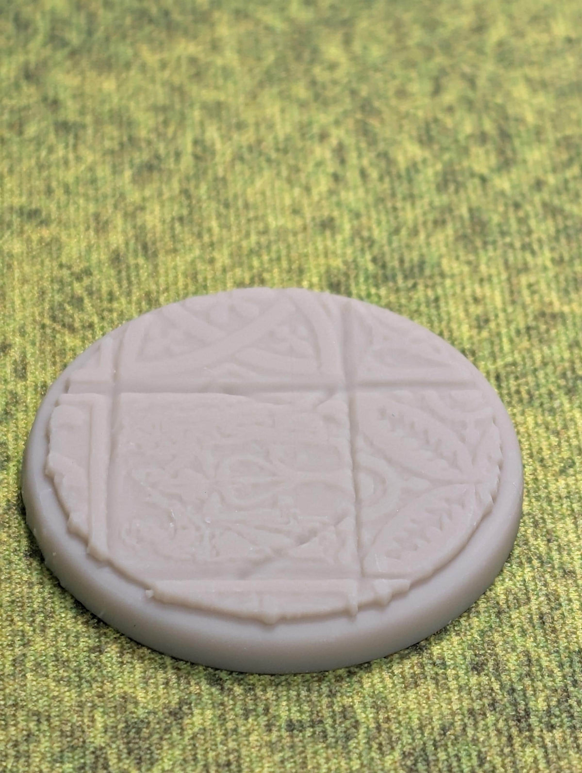 Asgard Rising Miniature Bases | Ornate Carved Tile Patterns (Unpainted Resin)