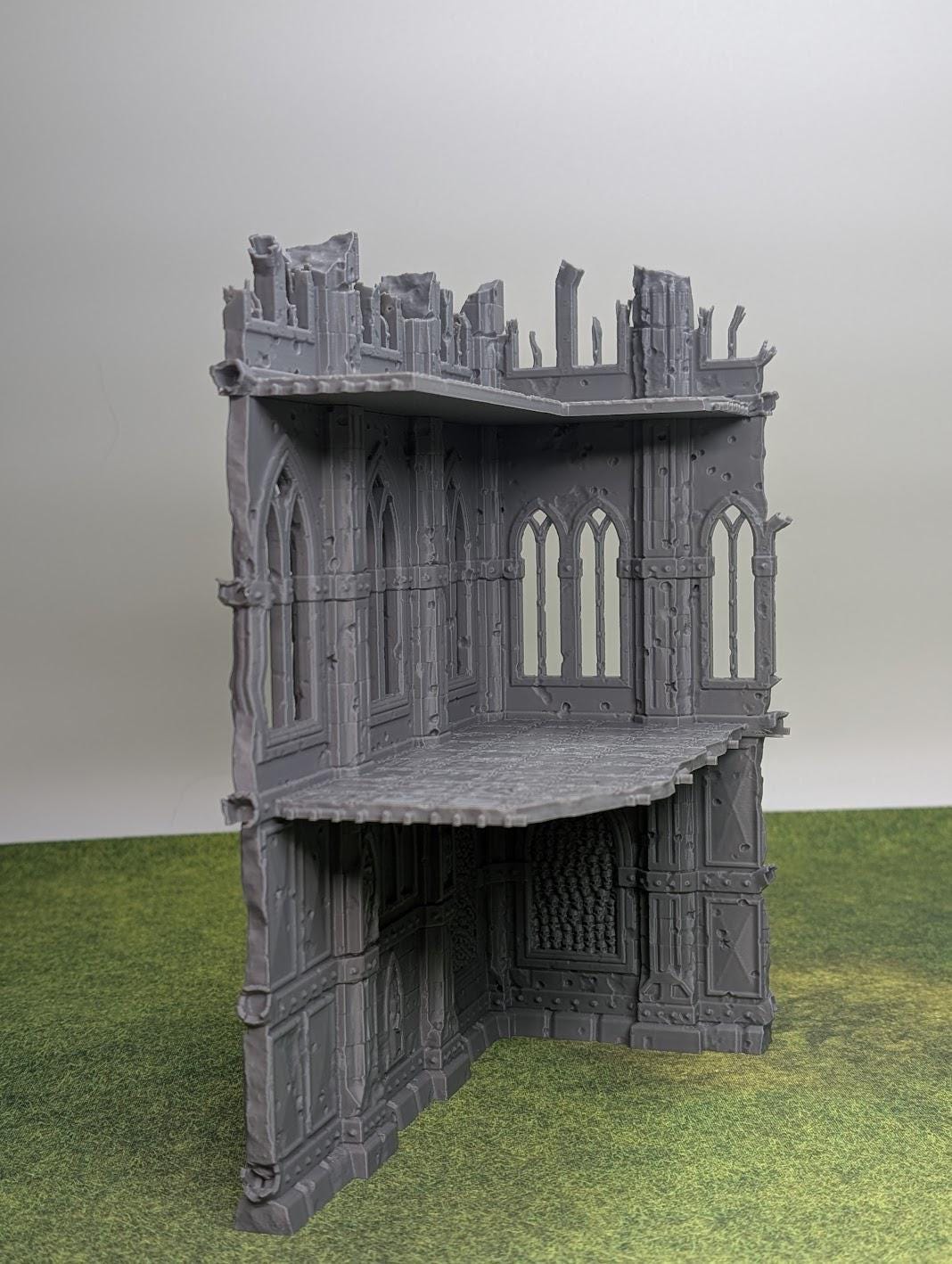 Filia Ferrum Pegged Gothic Ruins – Modular 28mm Fantasy Terrain for DnD, Pathfinder & Tabletop Wargaming