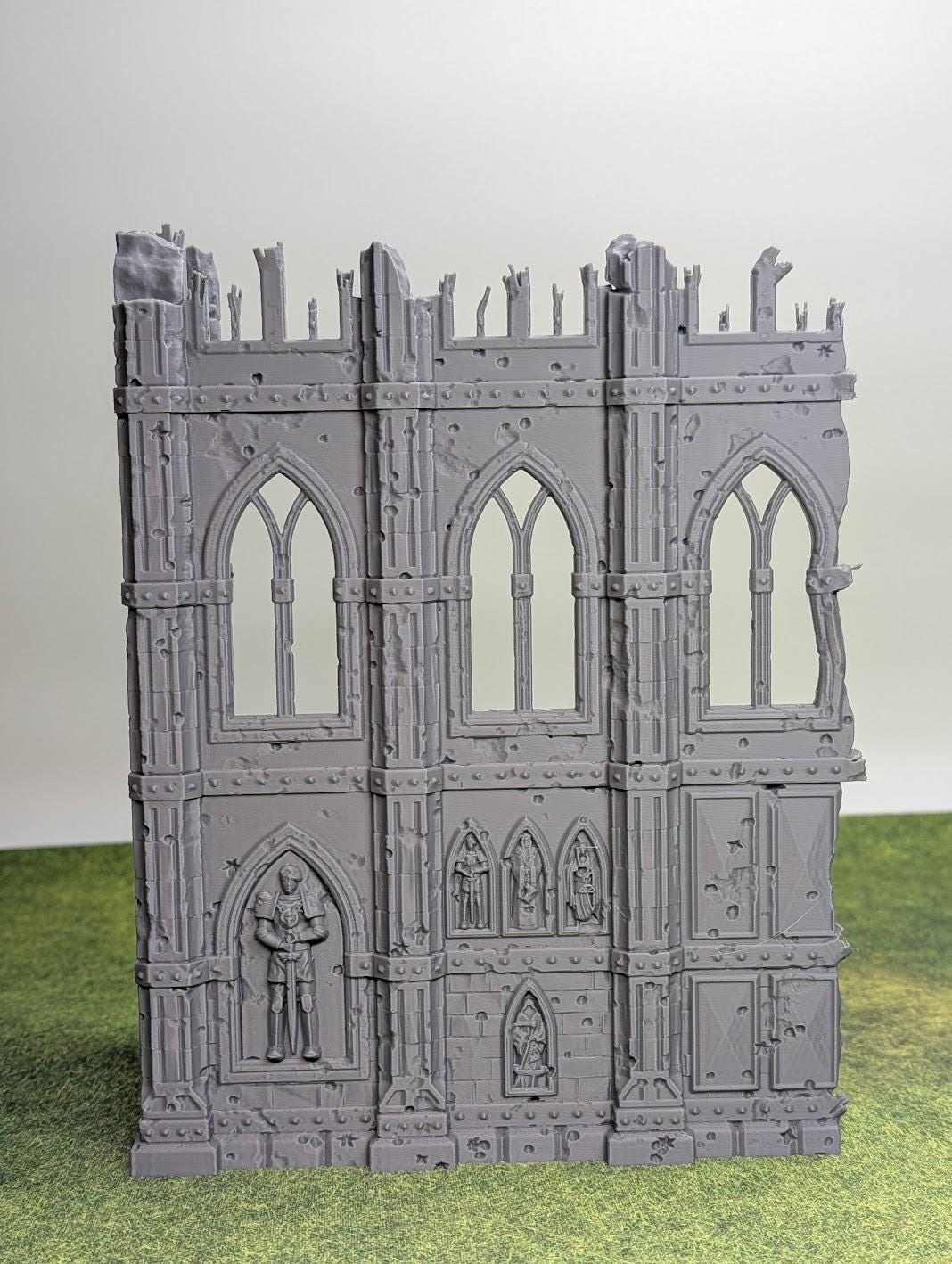 Filia Ferrum Pegged Gothic Ruins – Modular 28mm Fantasy Terrain for DnD, Pathfinder & Tabletop Wargaming