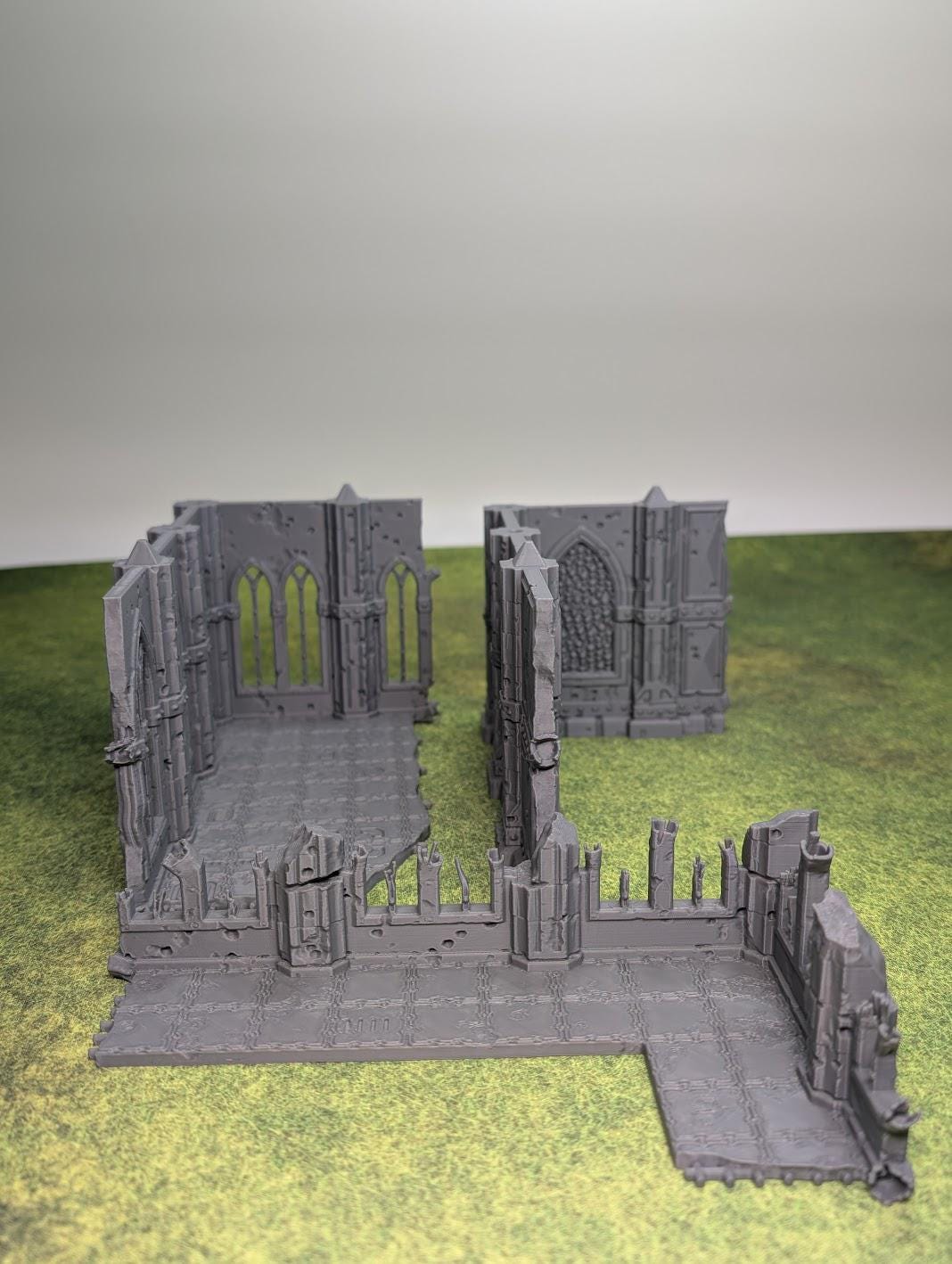 Filia Ferrum Pegged Gothic Ruins – Modular 28mm Fantasy Terrain for DnD, Pathfinder & Tabletop Wargaming