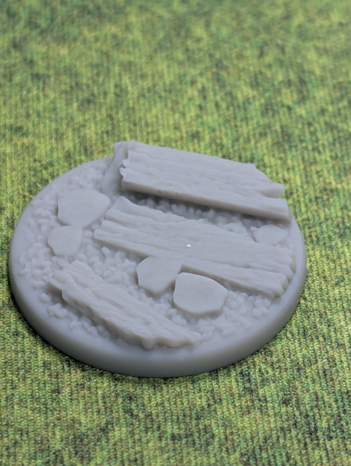 Asgard Rising Wooden Ruins Miniature Bases Set | Tabletop Scenery, Resin Terrain (Choose Size)