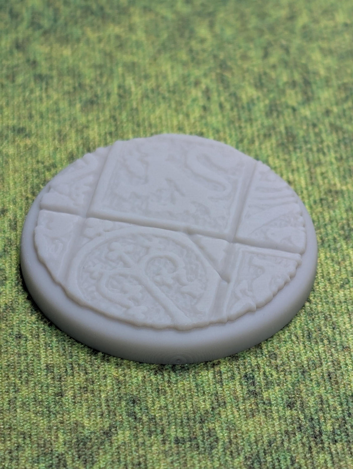 Asgard Rising Miniature Bases | Ornate Carved Tile Patterns (Unpainted Resin)