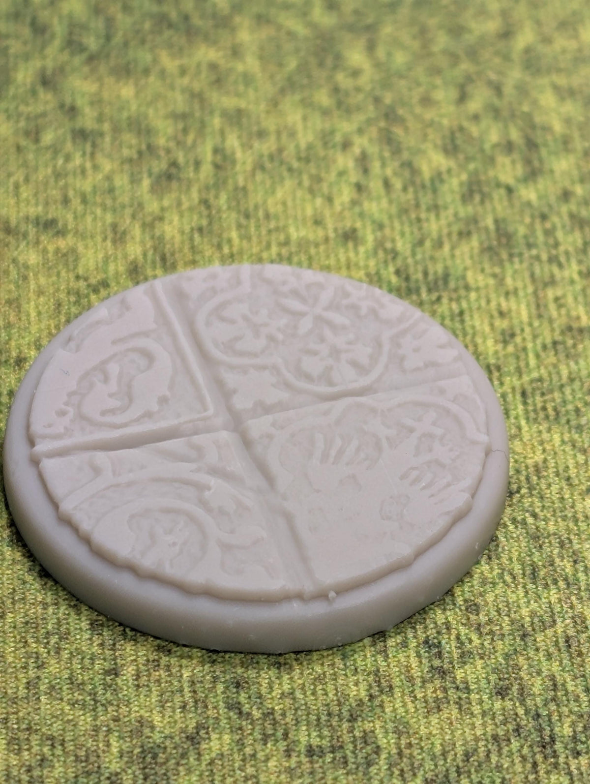 Asgard Rising Miniature Bases | Ornate Carved Tile Patterns (Unpainted Resin)