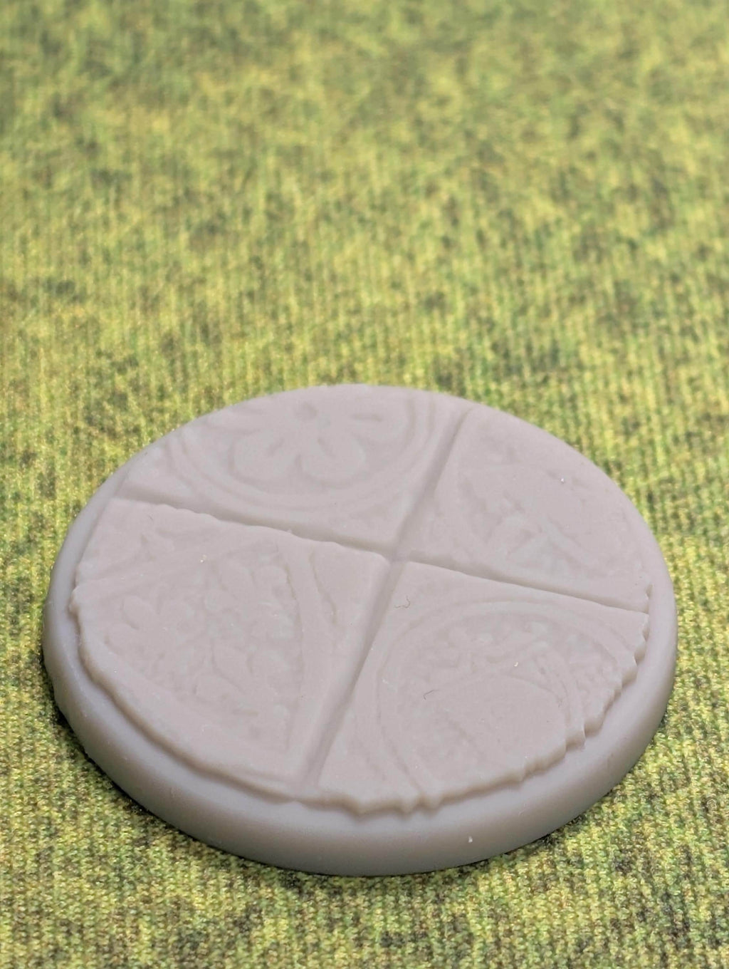 Asgard Rising Miniature Bases | Ornate Carved Tile Patterns (Unpainted Resin)