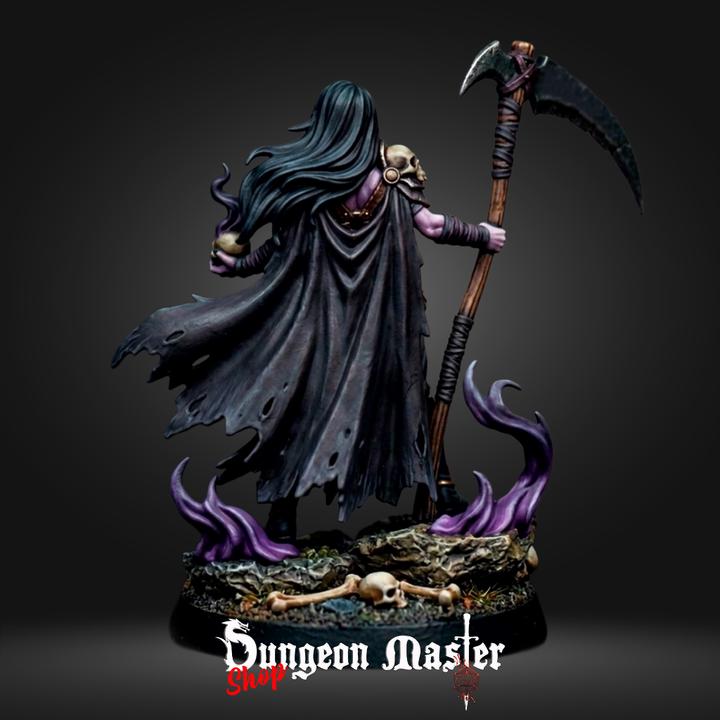 Human Necromancer Miniature The Death Channeler Dark Wizard DnD Villain RPG Resin Mage