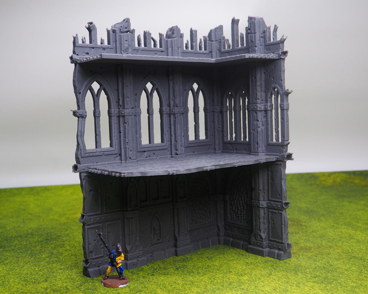 Filia Ferrum Pegged Gothic Ruins – Modular 28mm Fantasy Terrain for DnD, Pathfinder & Tabletop Wargaming