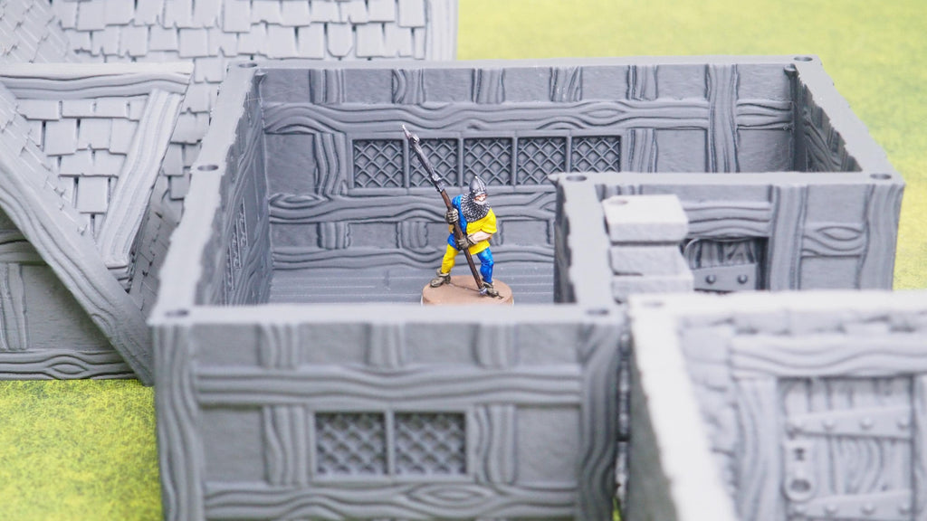 Ulvheim Medieval Timbered House Terrain for 28mm Wargaming  Fantasy Village Building DnD RPG Scenery