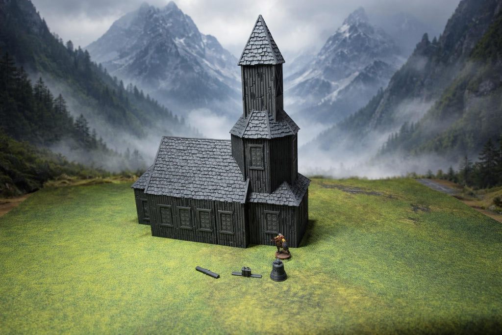 28mm Medieval Village Building | Choose Your House and Roof Style | Fantasy RPG & Wargaming Terrain | Hrimstead