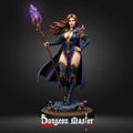 Human Mage Miniature: Arcane Empress Sorceress RPG Figure (Unpainted Resin)