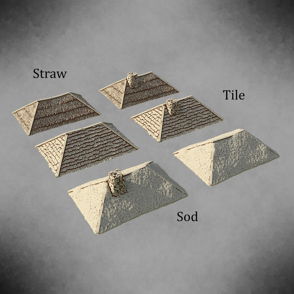 28mm Medieval Village Building | Choose Your House and Roof Style | Fantasy RPG & Wargaming Terrain | Hrimstead