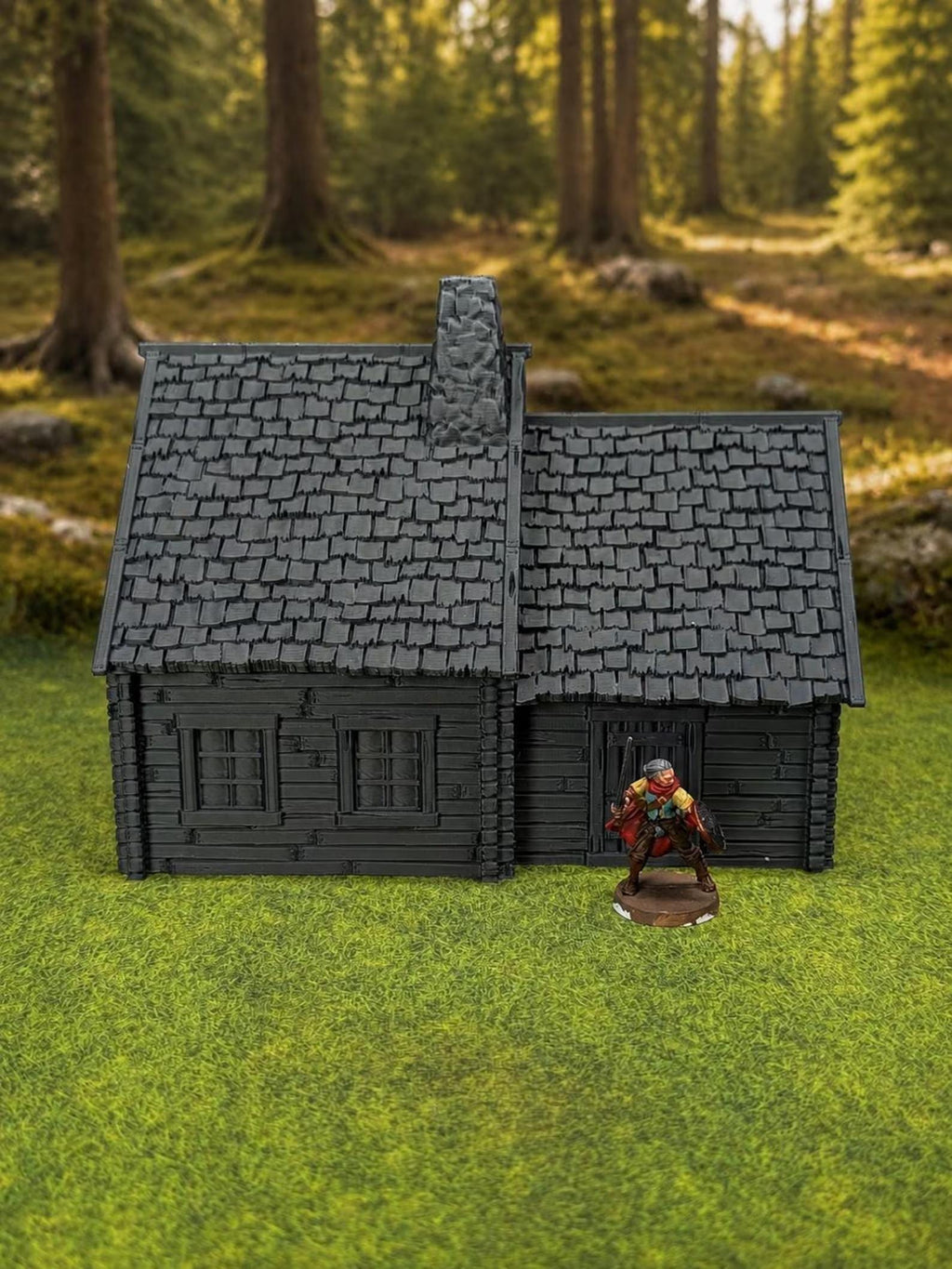 28mm Medieval Village Building | Choose Your House and Roof Style | Fantasy RPG & Wargaming Terrain | Hrimstead