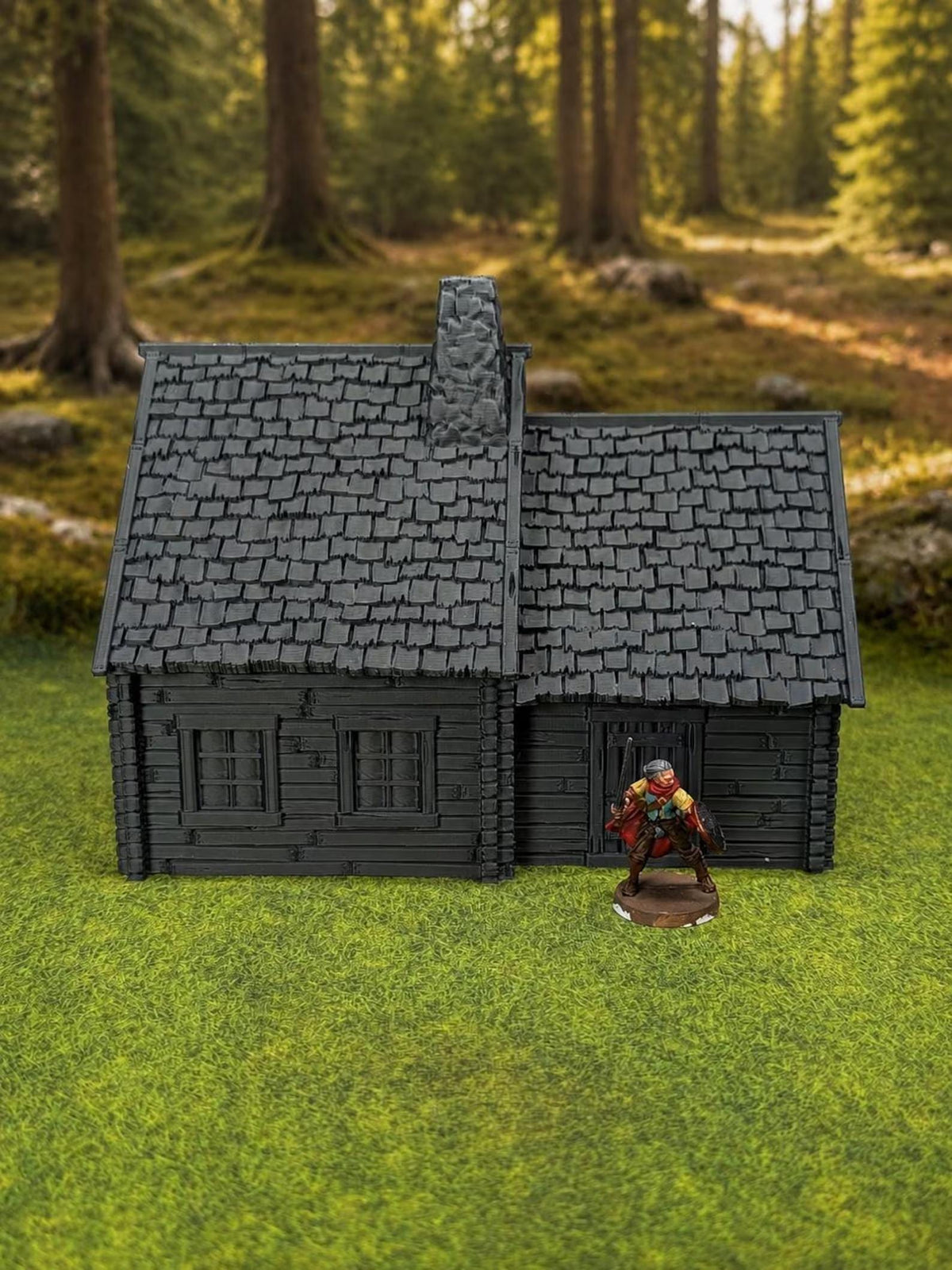 28mm Medieval Village Building | Choose Your House and Roof Style | Fantasy RPG & Wargaming Terrain | Hrimstead