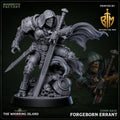 Forgeborn Errant | 25mm Resin DnD Miniature | Armored Fantasy Warrior | RPG Character Miniature