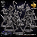 Death-Bound Thralls Warband Set | 8x Undead Resin Miniatures, Skeleton Warriors, Fantasy RPG