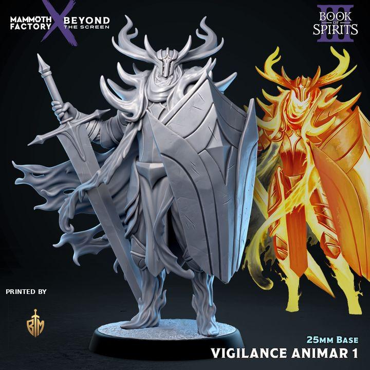 Vigilance Animar Set | 3x Resin Spirit Warrior Miniatures (25mm or 50mm)