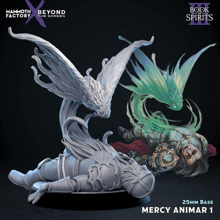 Mercy Animar Set 3 | 25mm Ghost Guardian Resin Miniatures | Fantasy RPG
