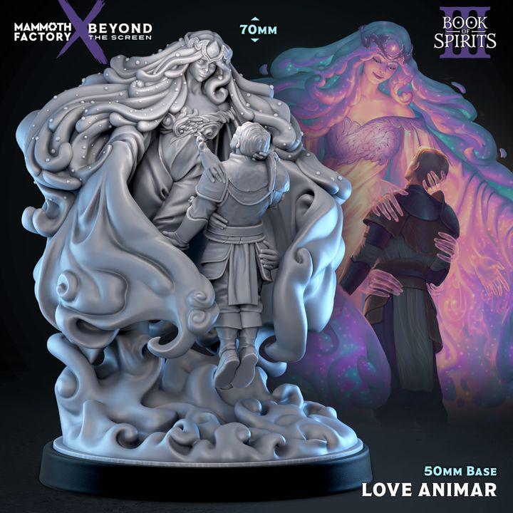 Love Animar Set 2 | 70mm Fantasy Resin Miniatures | Ghost Guardian (50mm Base)