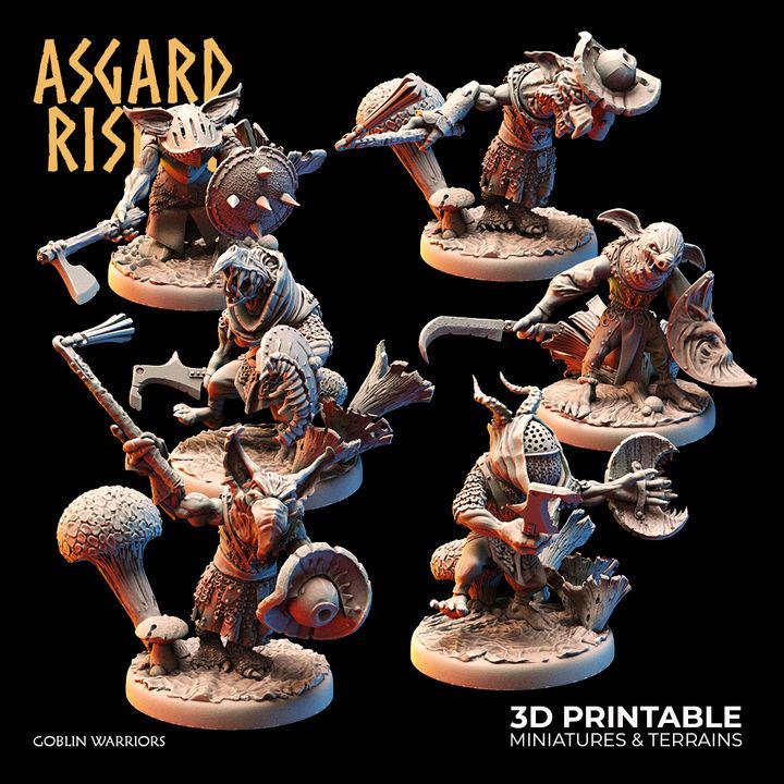 Modular Goblin Warriors Set | 28mm Resin DnD Miniatures | Fantasy RPG Figures