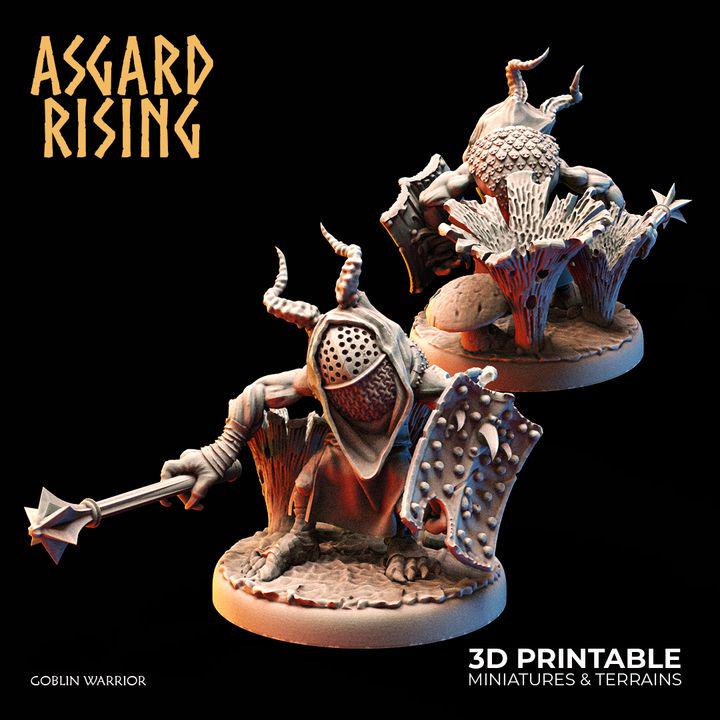 Modular Goblin Warriors Set | 28mm Resin DnD Miniatures | Fantasy RPG Figures