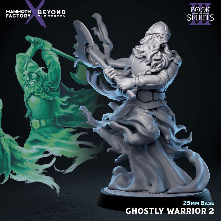 Ghostly Warrior Set of 6 | 25mm Resin Miniatures for Fantasy RPGs
