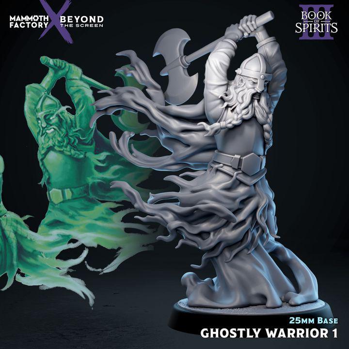 Ghostly Warrior Set of 6 | 25mm Resin Miniatures for Fantasy RPGs