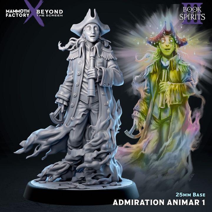 Admiration Animar Set | 25mm Fantasy Ghost Resin Miniatures (2)